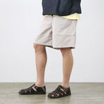 J312571 CALIF Summer Corduroy Baggy Shorts,Beige, swatch
