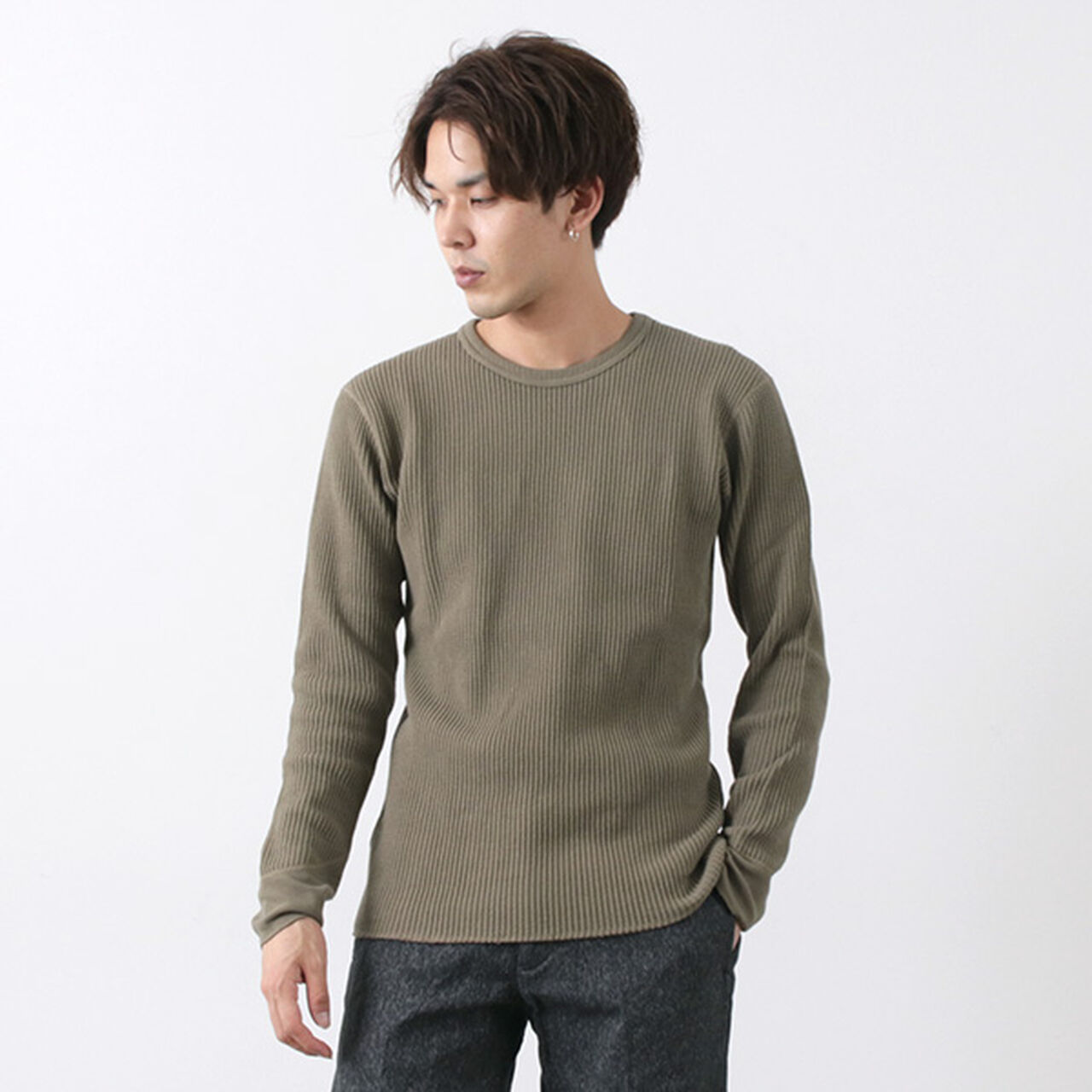 BR-3050 Big Waffle Long Sleeve Thermal / T-shirt,, large image number 18
