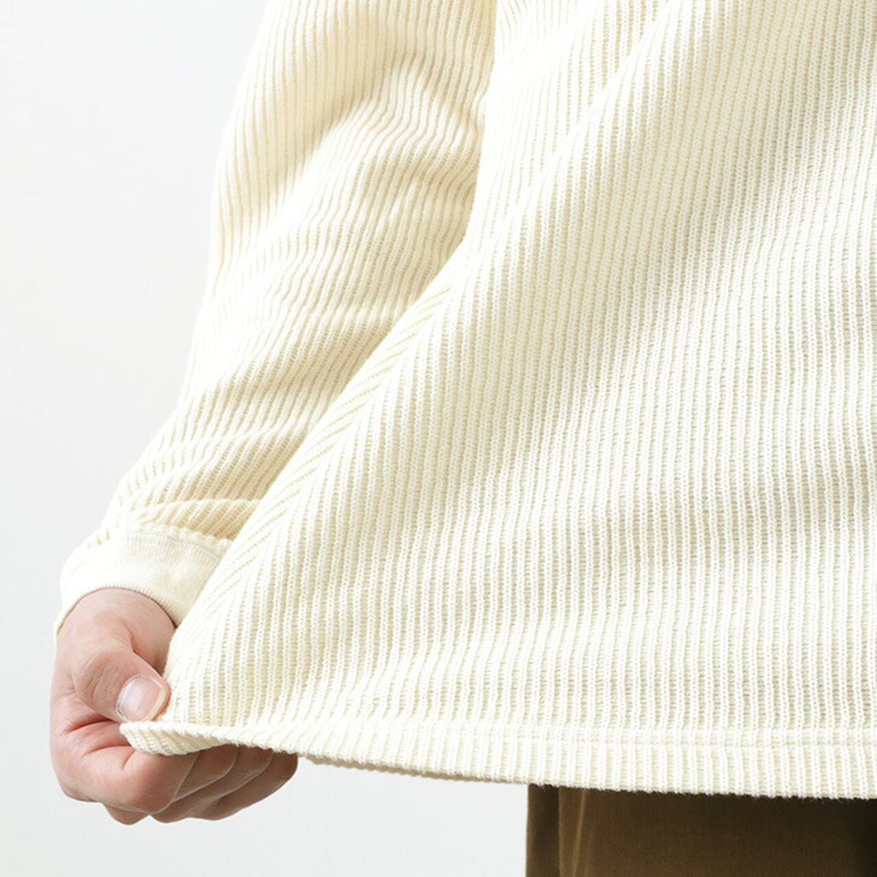 Long sleeve rib knit,, large image number 5