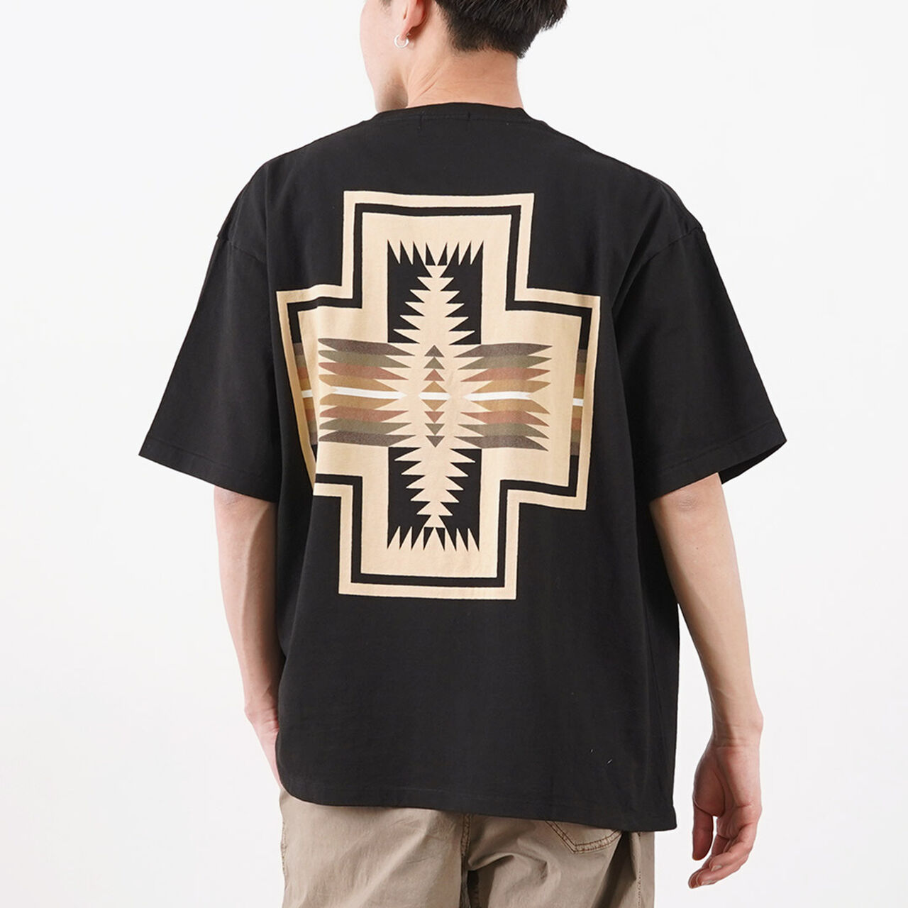 Back Print T-Shirt,BlackHarding, large image number 0