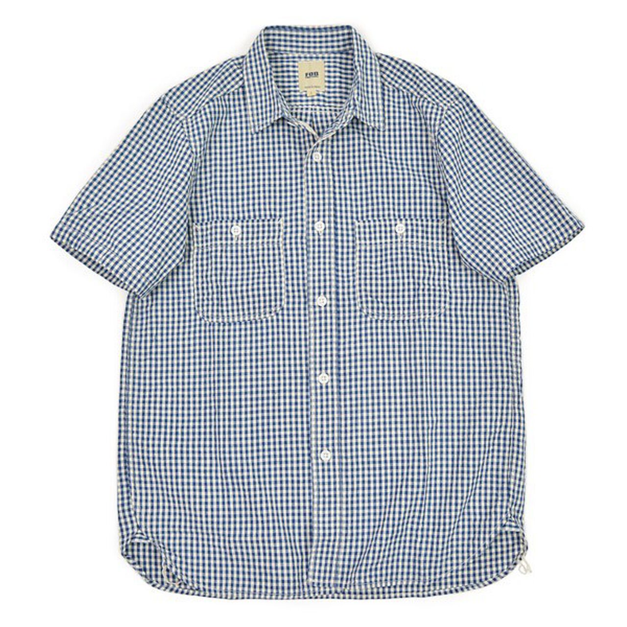 F3404 Short sleeve gingham check work shirt,, large image number 2
