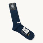 TS-1 Cotton x Cordura ribbed socks,Blue, swatch