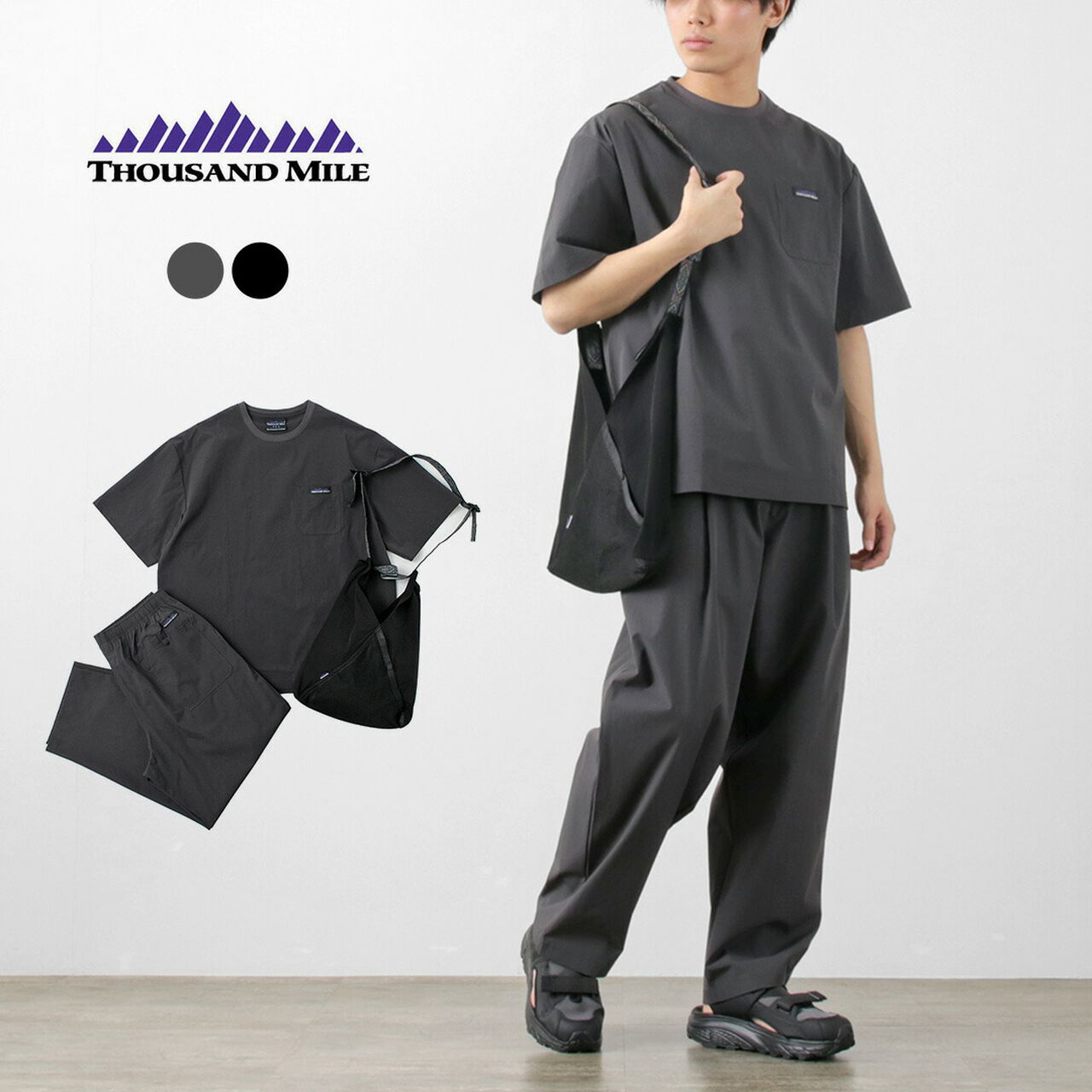 Short Sleeve T-Shirt and Long Pants Set,, large image number 1