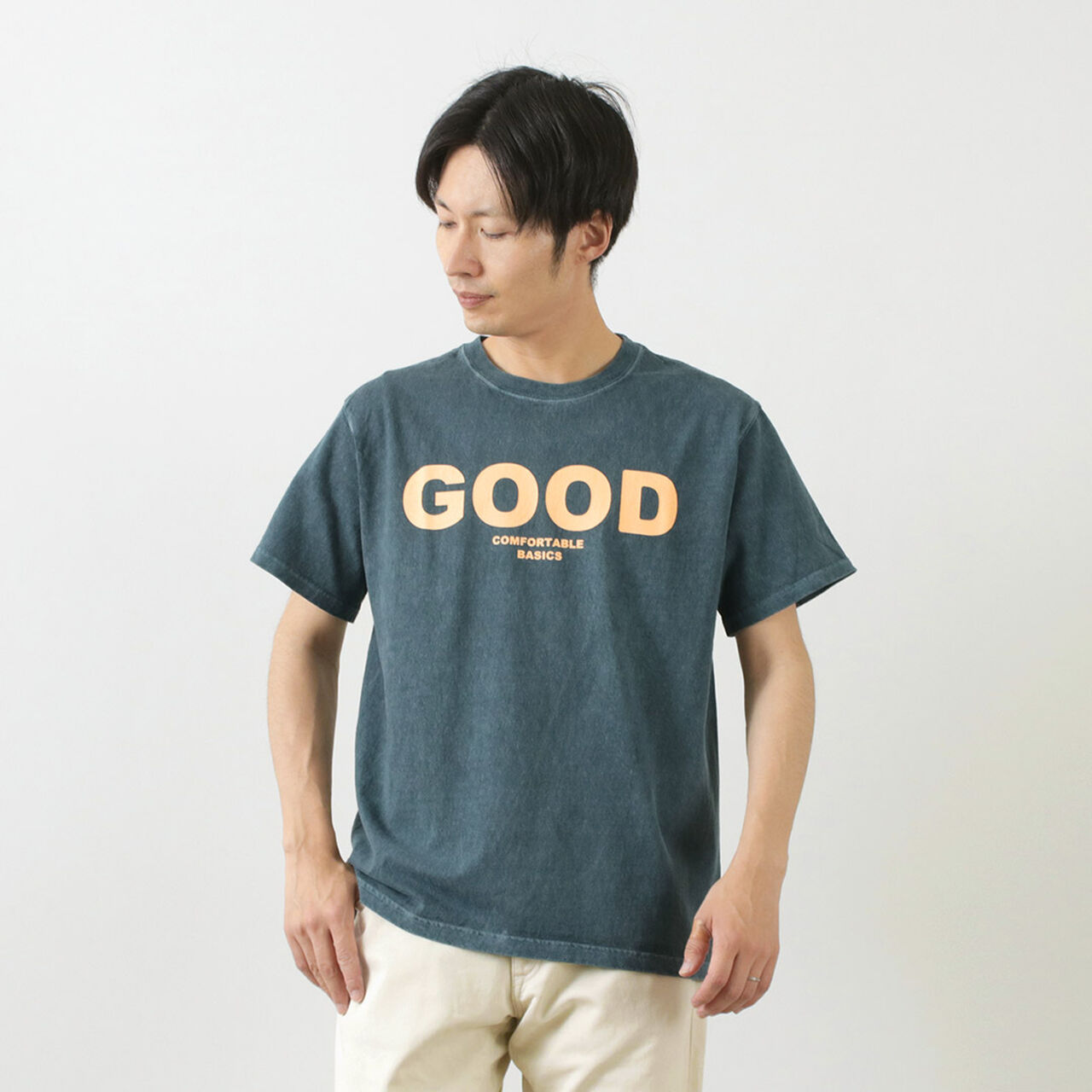 Colour Special Order  Good On Logo Short Sleeve T-Shirt,P-Slate_Orange, large image number 0