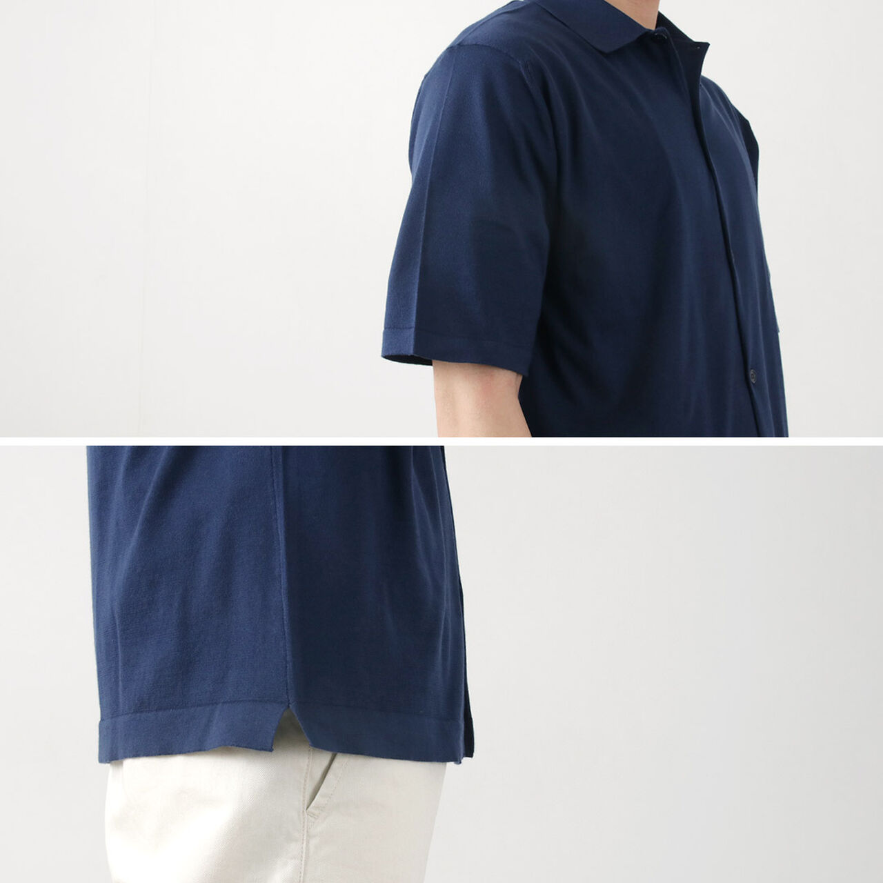 Sea Island Cotton 30 Gauge Knit Shirt,, large image number 10