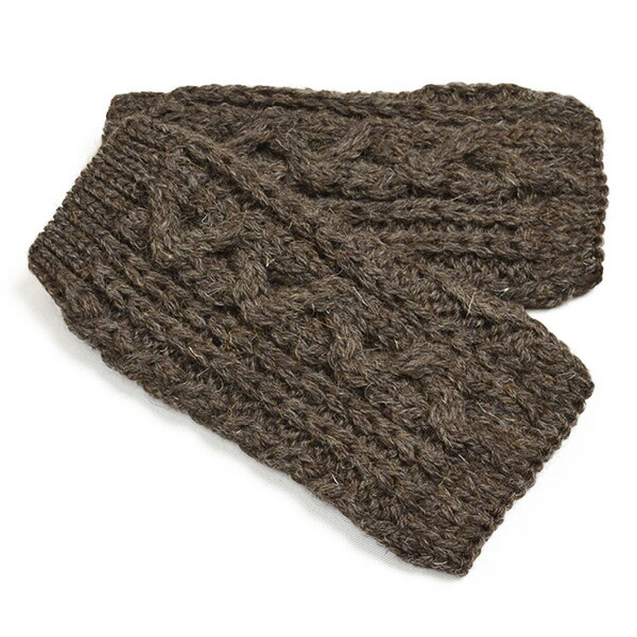 Cable Knits Mittens,Brown, large image number 0