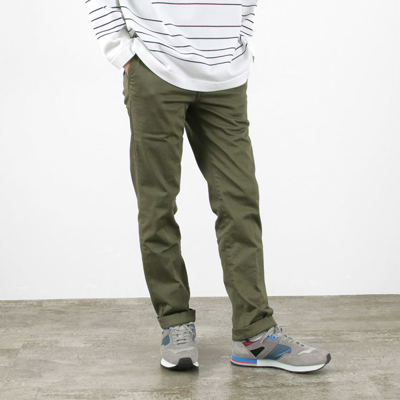 Special order JB4100RC Slim tapered French work chino pants,, large image number 20