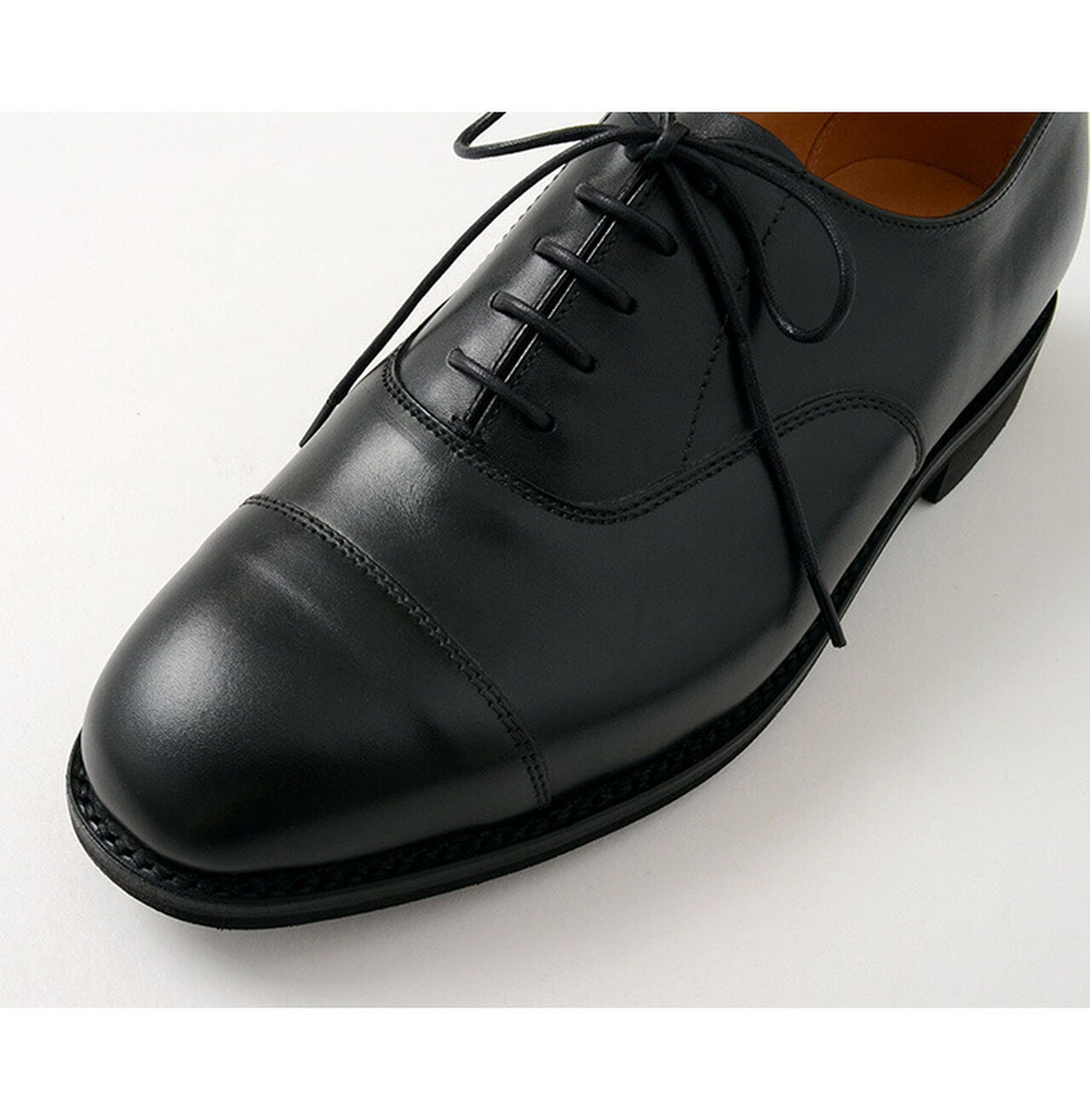 Cap Toe Oxford Leather Shoes,, large image number 3