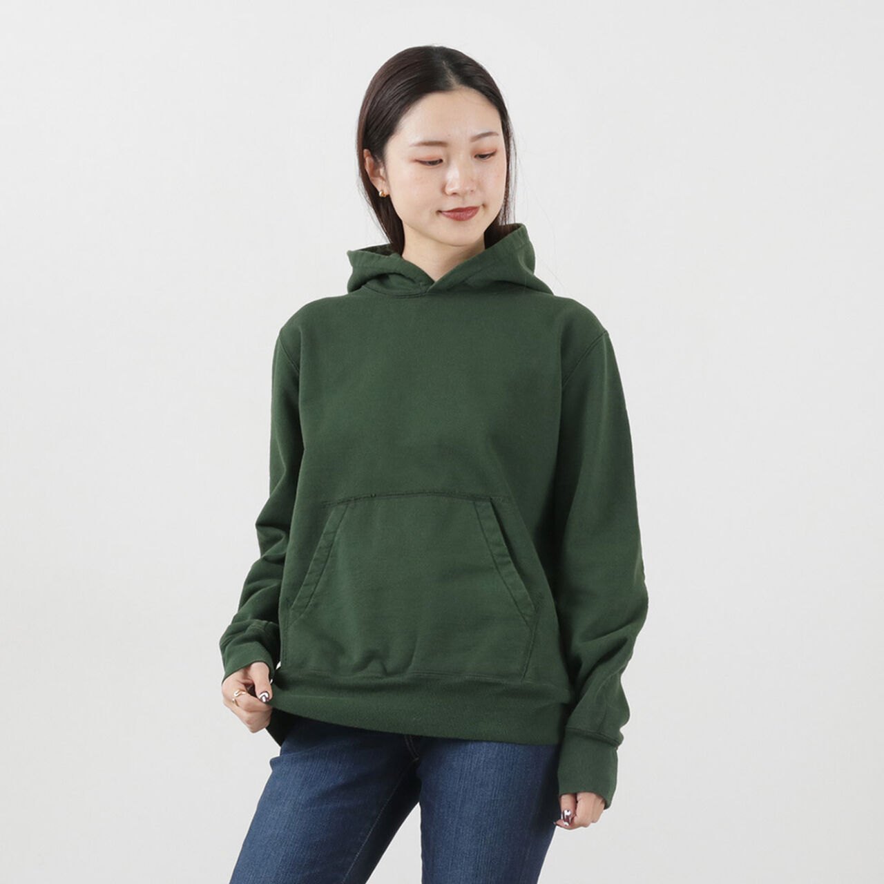 Sweatshirt Hoodie,Green, large image number 0