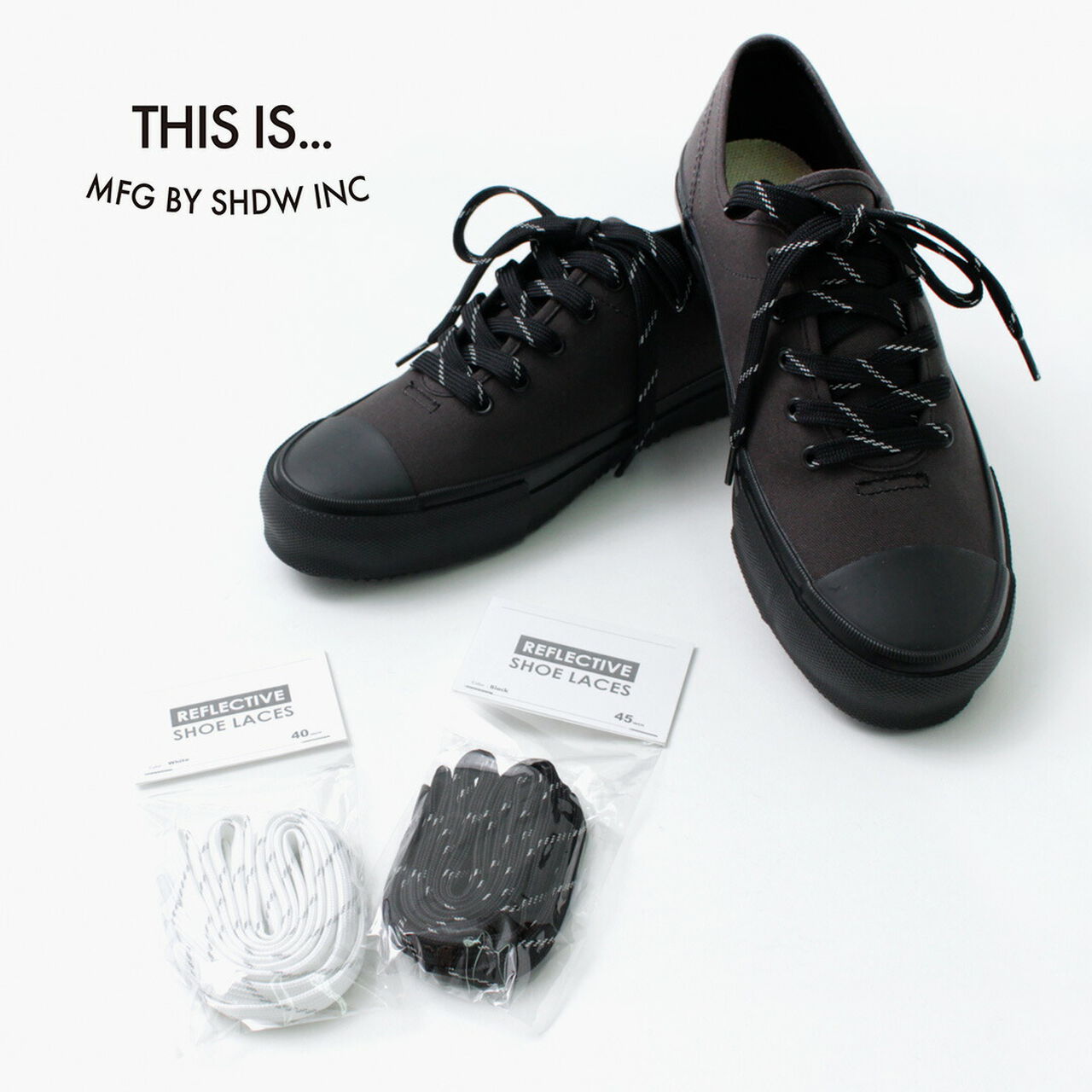 Reflective flat shoelace,, large image number 0