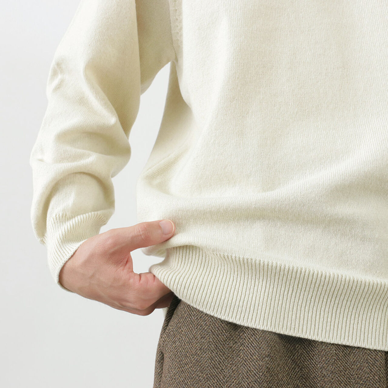 Rigid Cashmere Knit Pullover,, large image number 8