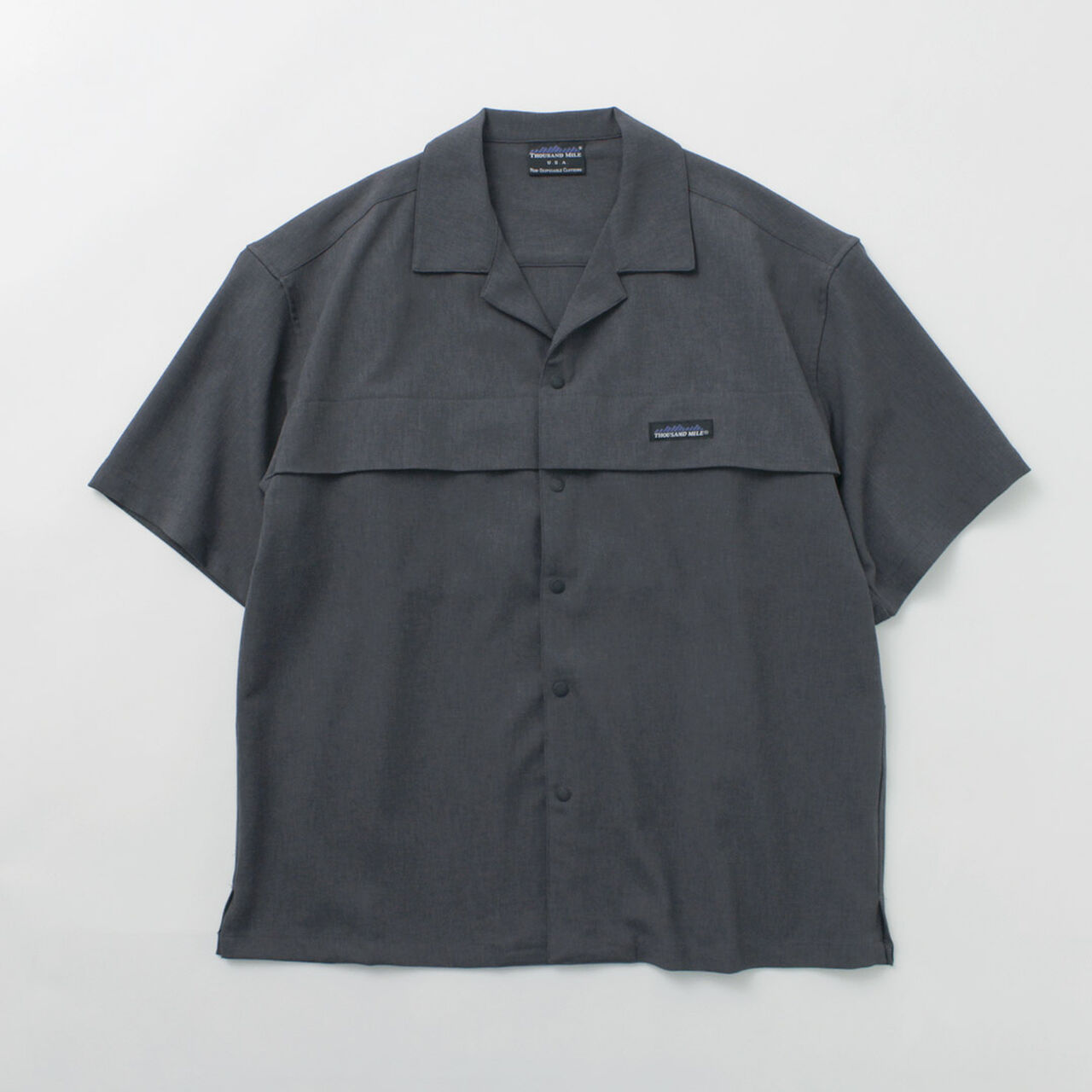Short Sleeve Open Collar Shirt,, large image number 0