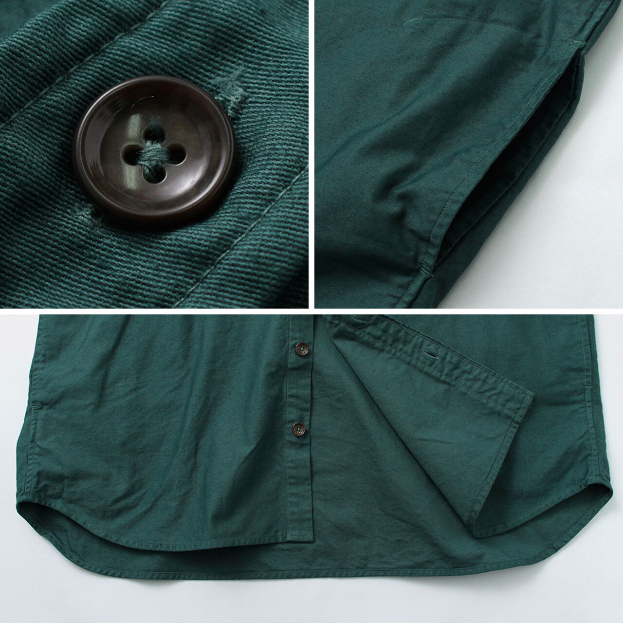 Grandval garment dye Shrimp sleeve shirt coat,, large image number 11