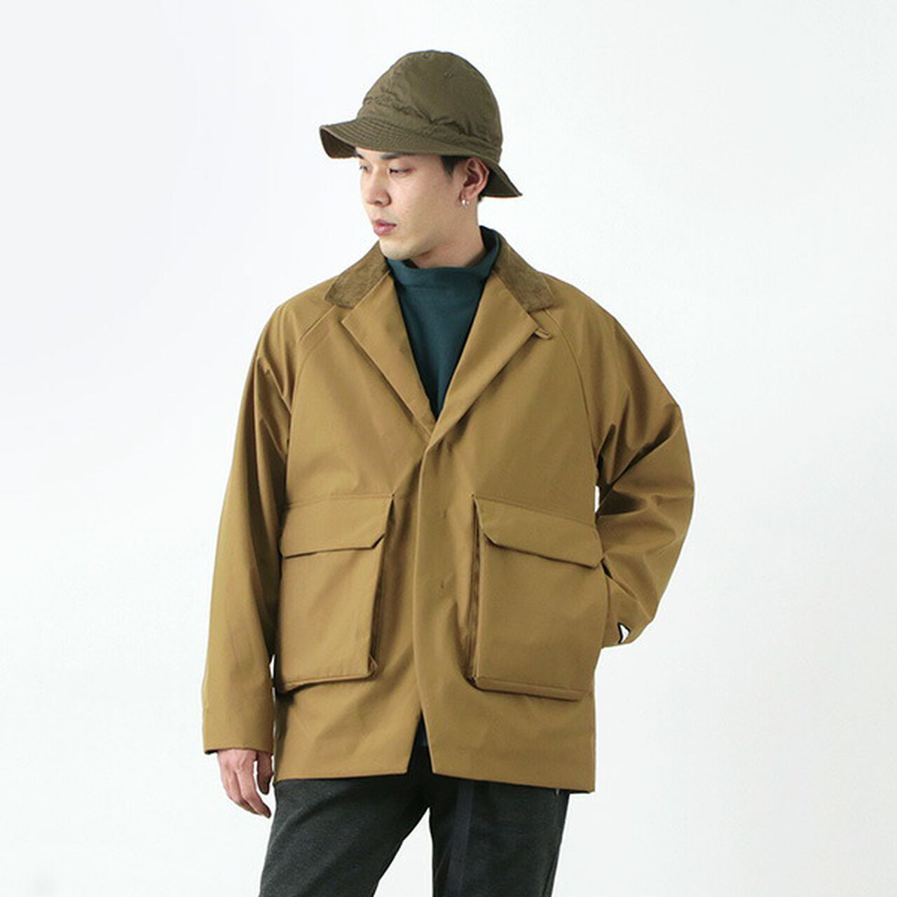 Recycled Nylon ROBIC 3 Layer Jacket,Beige, large image number 0