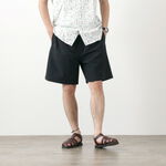 Relaxing wide shorts,Black, swatch