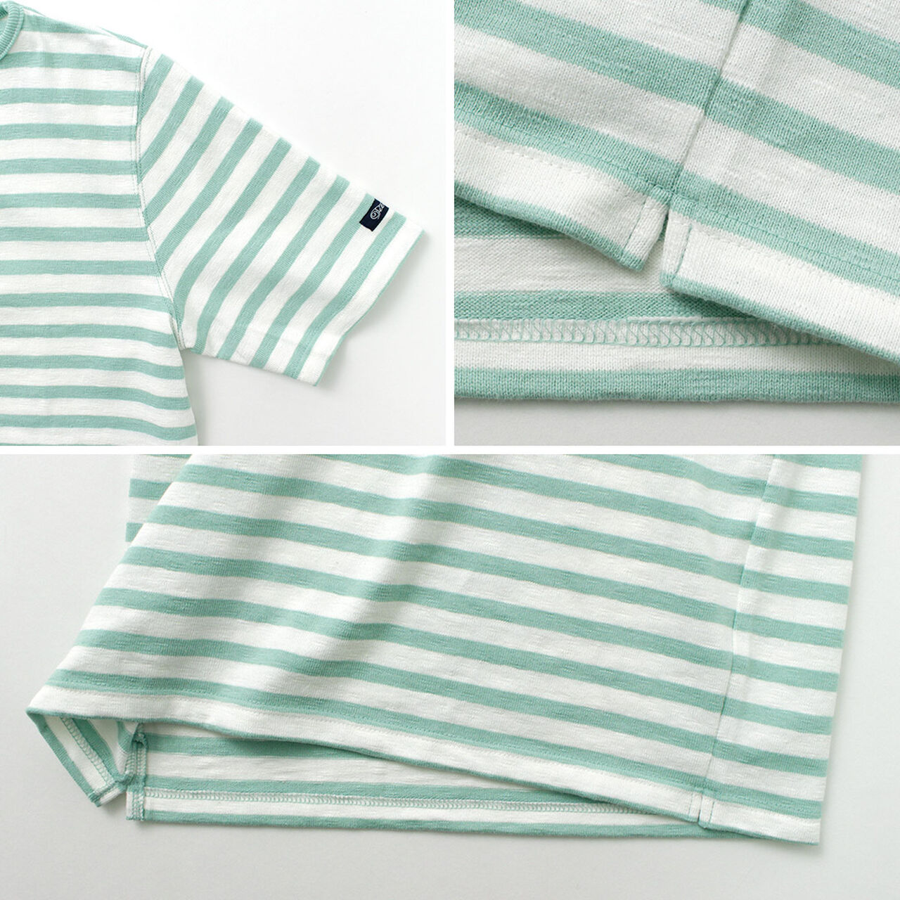 HDCS Boatneck Short Sleeve Striped Basque Shirt,, large image number 13