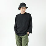 CANOCCHIA / Crew neck Relaxed fit with pockets 
Nine-quarter sleeves Cut and sewn,Black, swatch