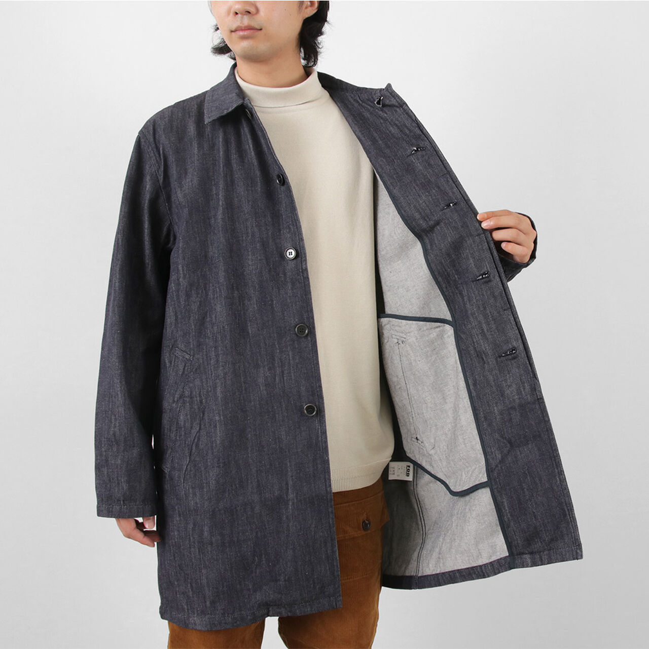 F2437 Denim bask coat,, large image number 9