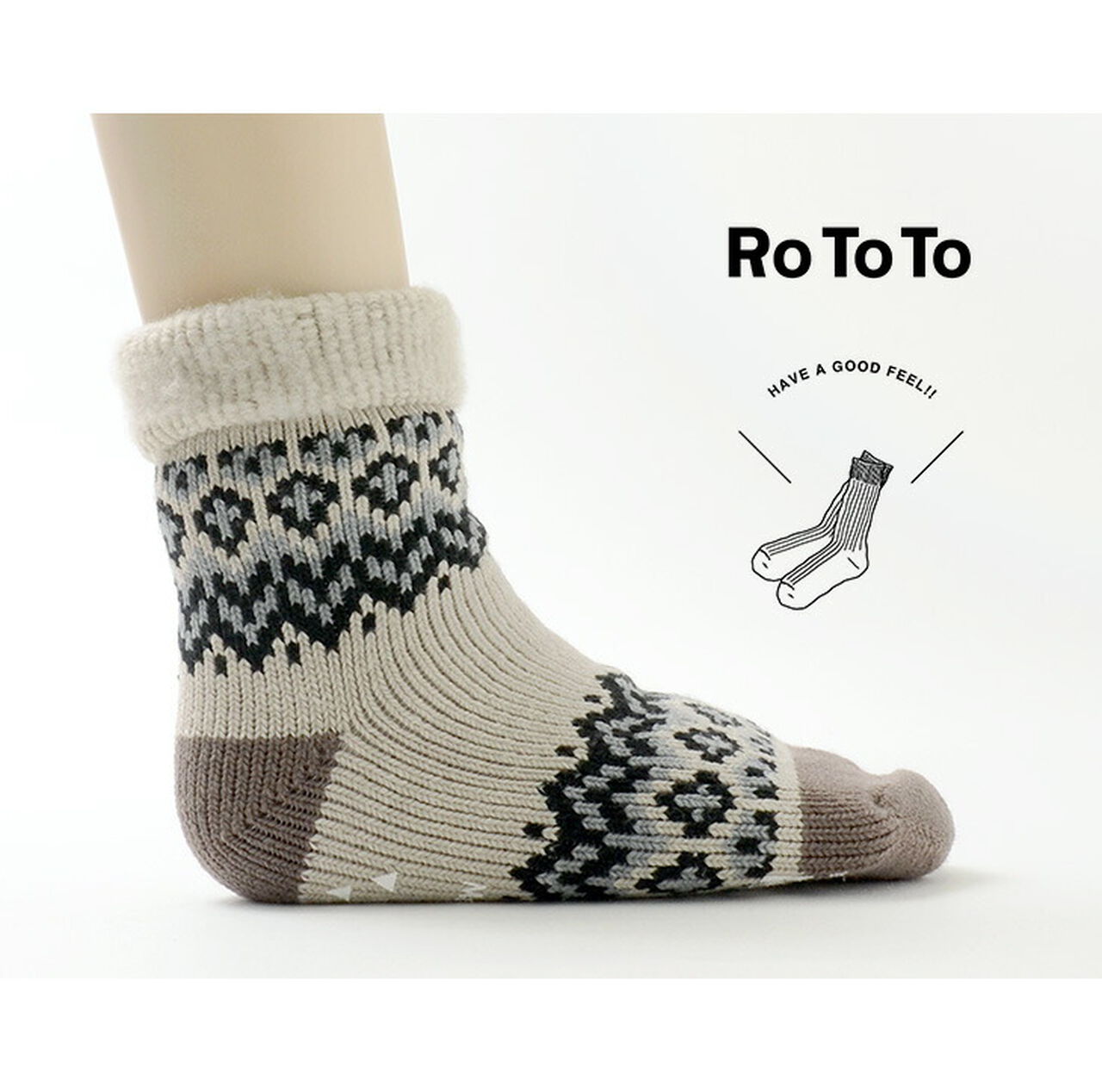 ROTOTO R1260 Comfy Room Socks Nordic