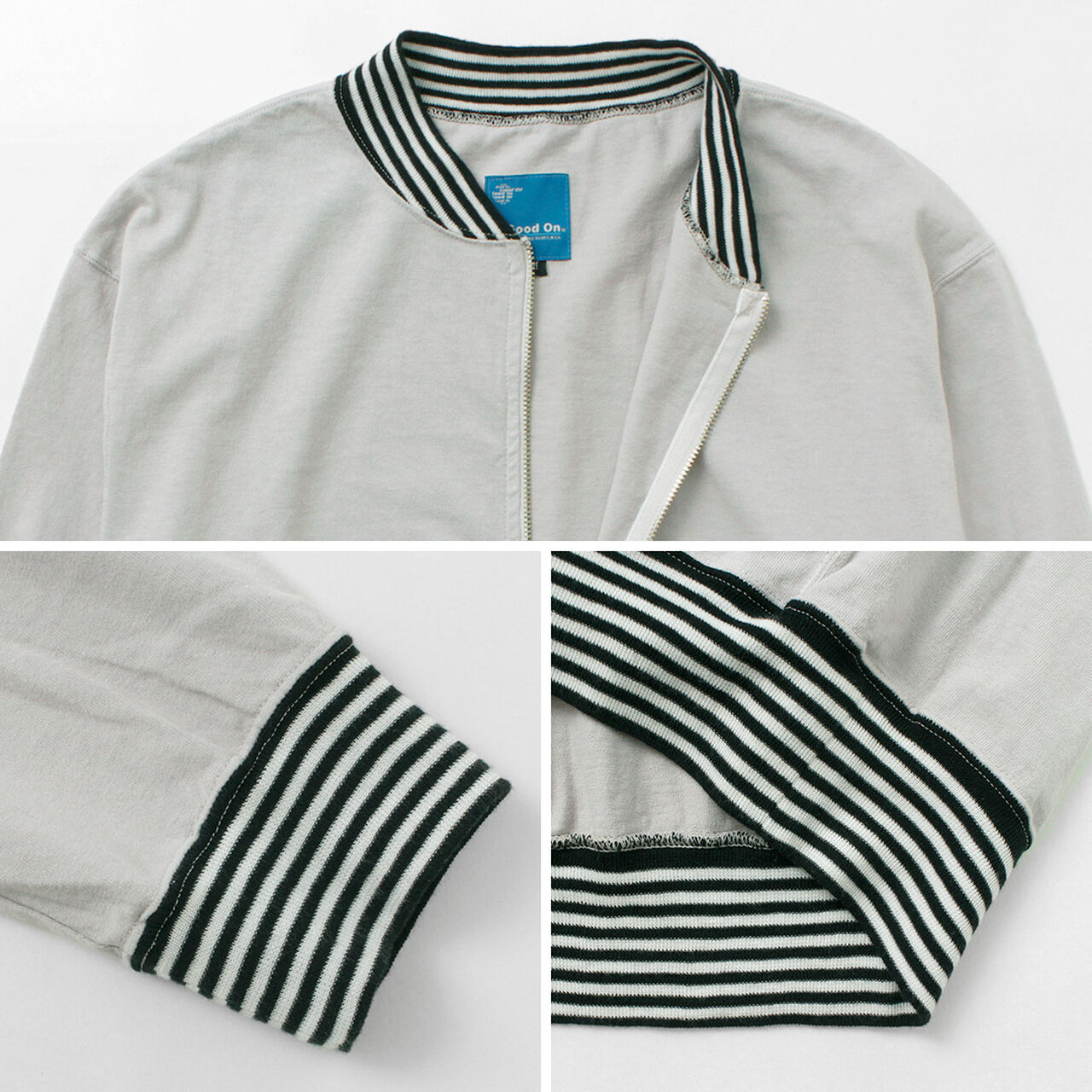 Striped Rib Tee Track Jacket,, large image number 11