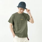 good on arch logo embroidered T-shirt,Khaki, swatch