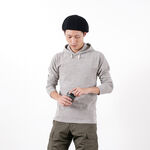 Hooded Pullover Raffi Stretch Milling Long Sleeves,Grey, swatch