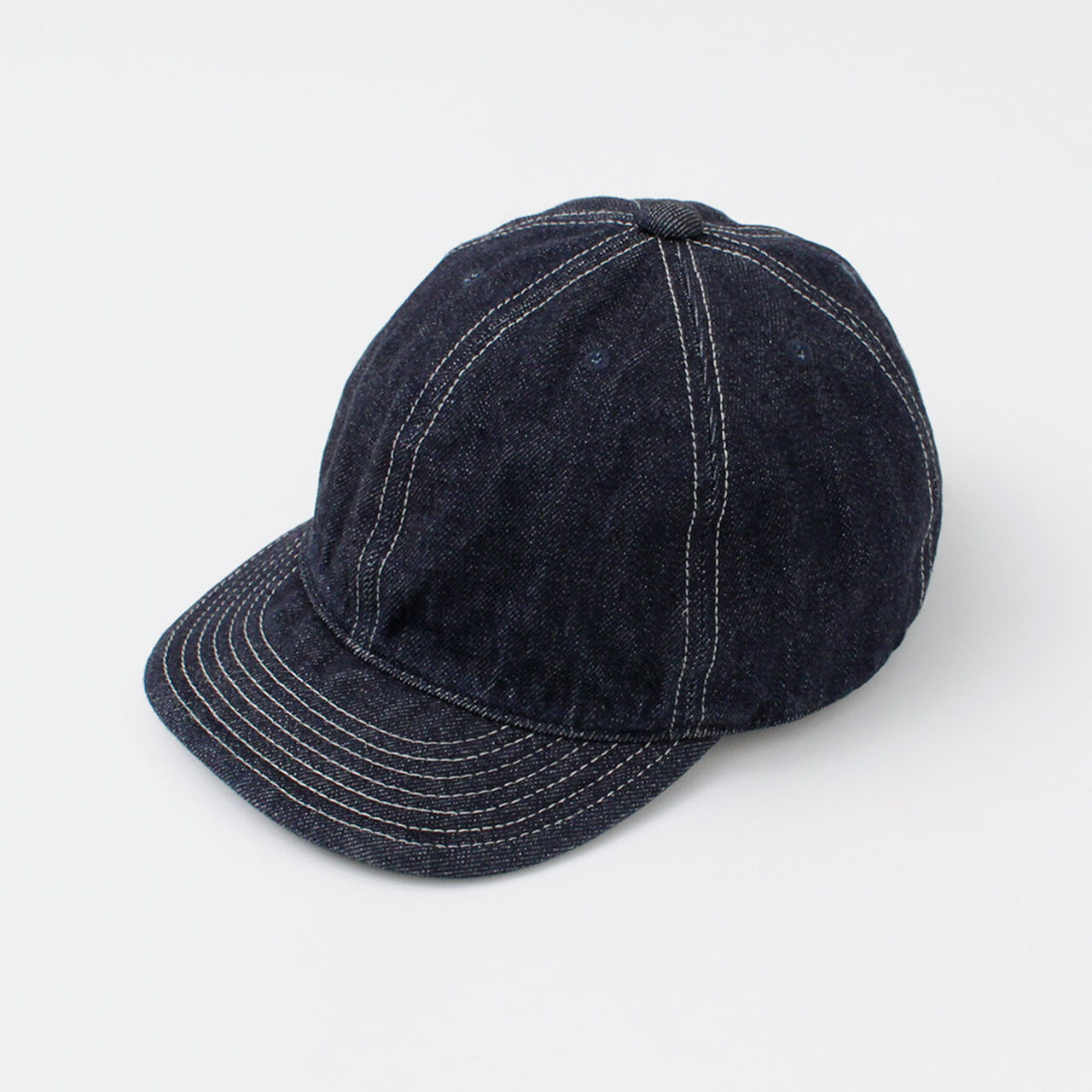 One-washed Selvage denim cap,, large image number 0