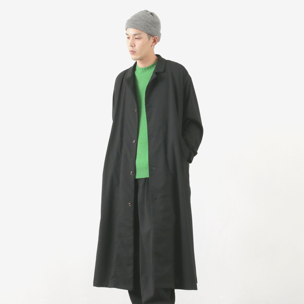 Overcoat Long coat,Charcoal, large image number 0