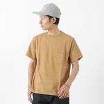 organic short sleeve pocket T-shirt,Brown, swatch