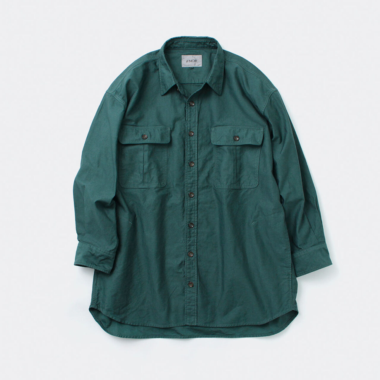 Grandval garment dye Shrimp sleeve shirt coat,, large image number 1