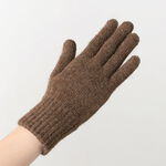 Alpaca Knitted Gloves,Brown, swatch