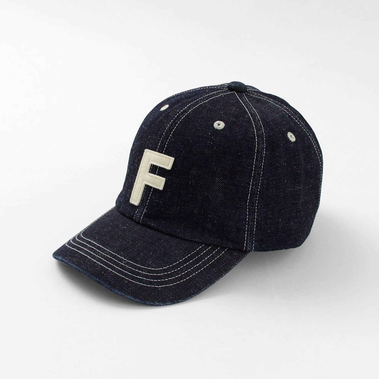 F927 Old denim baseball cap,, large image number 0