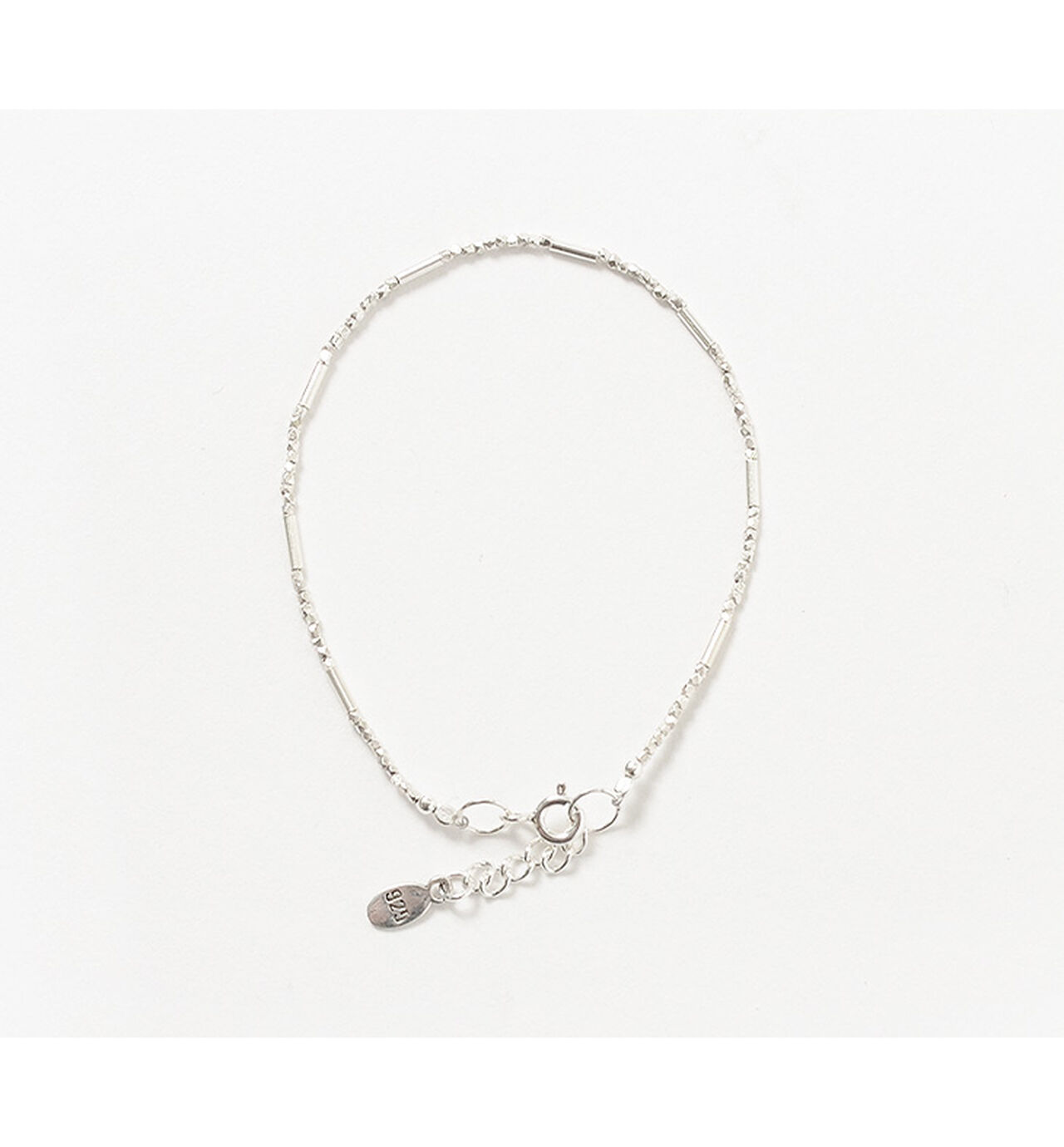 Multi-cut Karen silver beads & tube beads / bracelet,, large image number 6