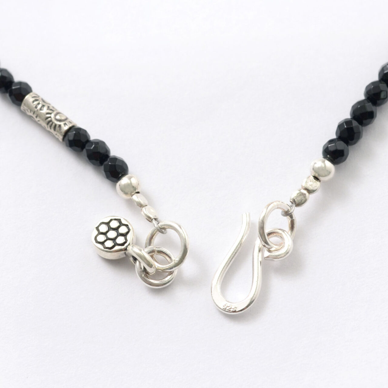 Black onyx bead necklace,, large image number 6