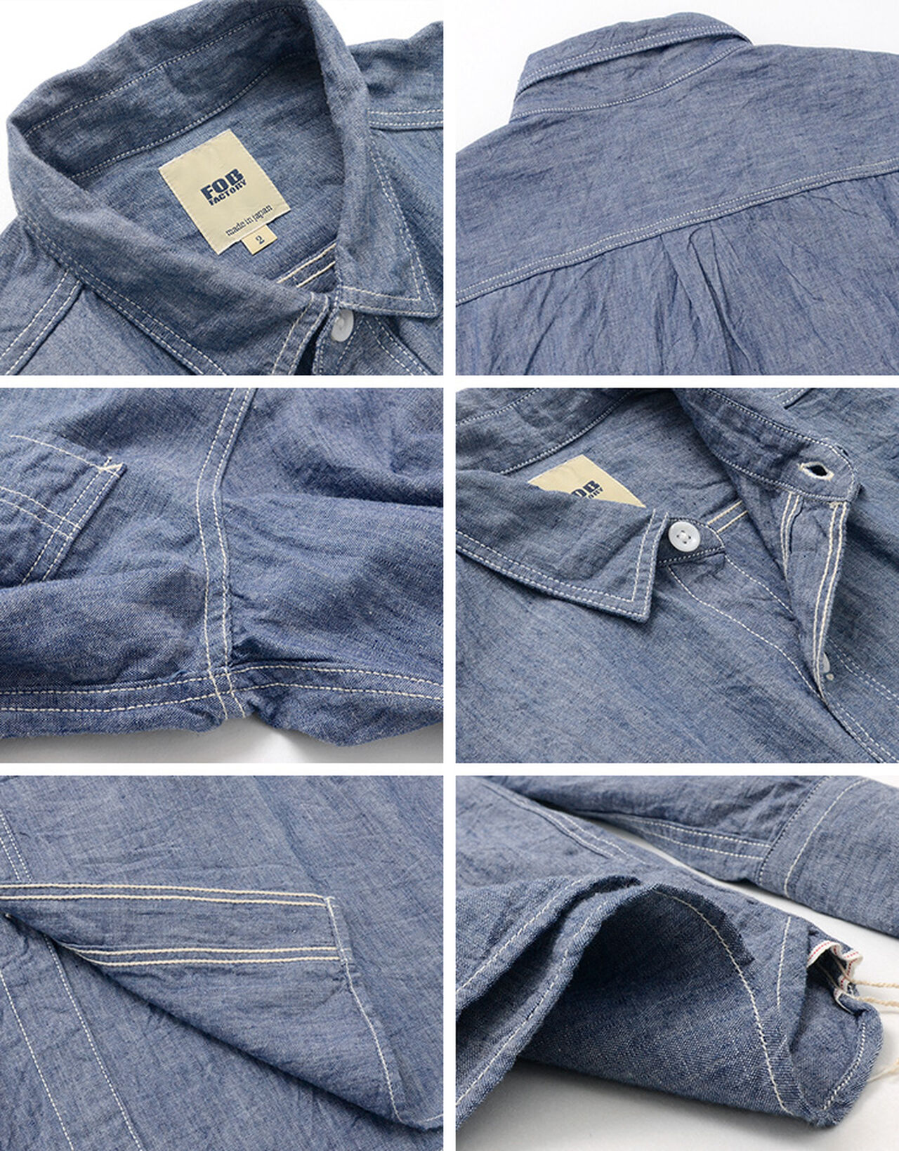 F3378 Chambray Work Shirt,, large image number 9
