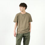 Summer Knit Henley Short Sleeve T-shirt,LightMocha, swatch
