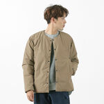 [Exclusive] Down cardigan jacket Fire-resistant,Beige, swatch