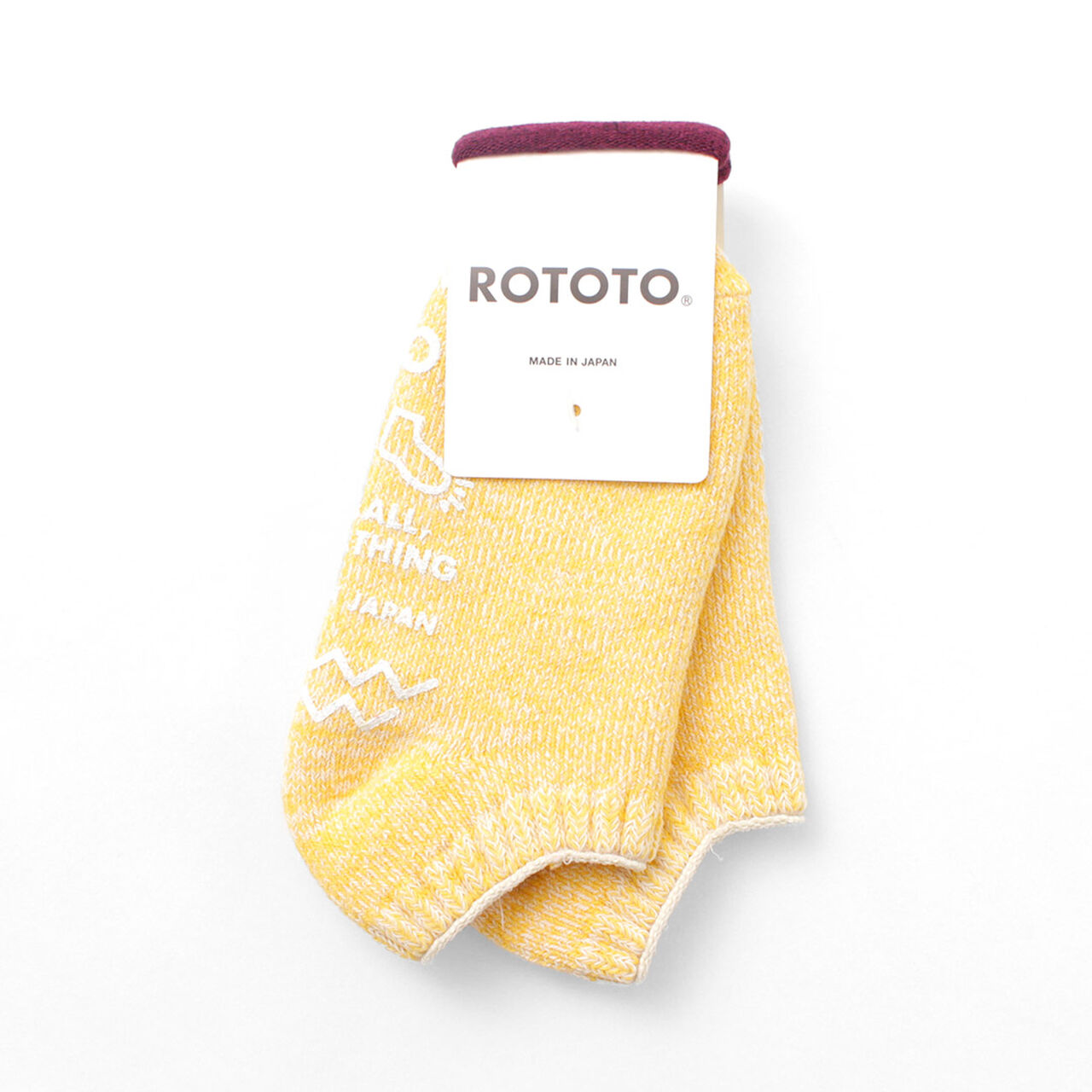 R1361 RECYCLED COTTON PILE SOCKSLIPPER,Ivory_Yellow, large image number 0