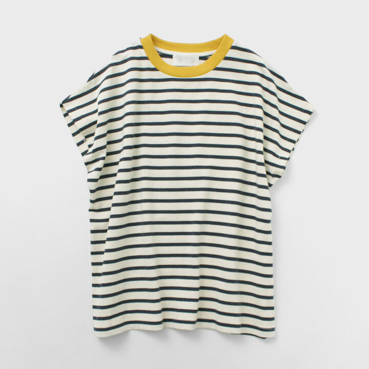 Open End French Sleeve T-Shirt Striped