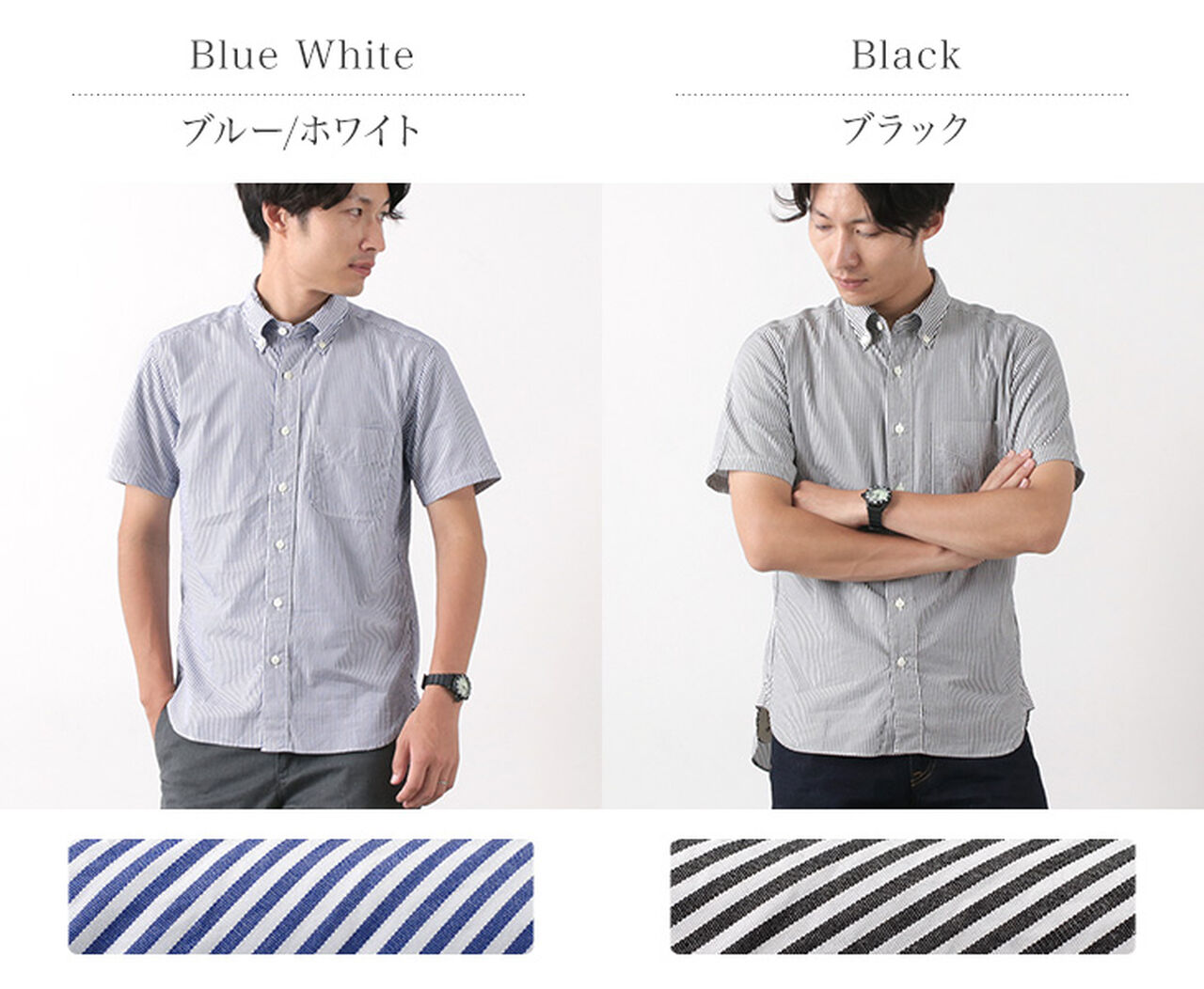 Broad Stripe Short Sleeve Button Down Shirt,, large image number 1