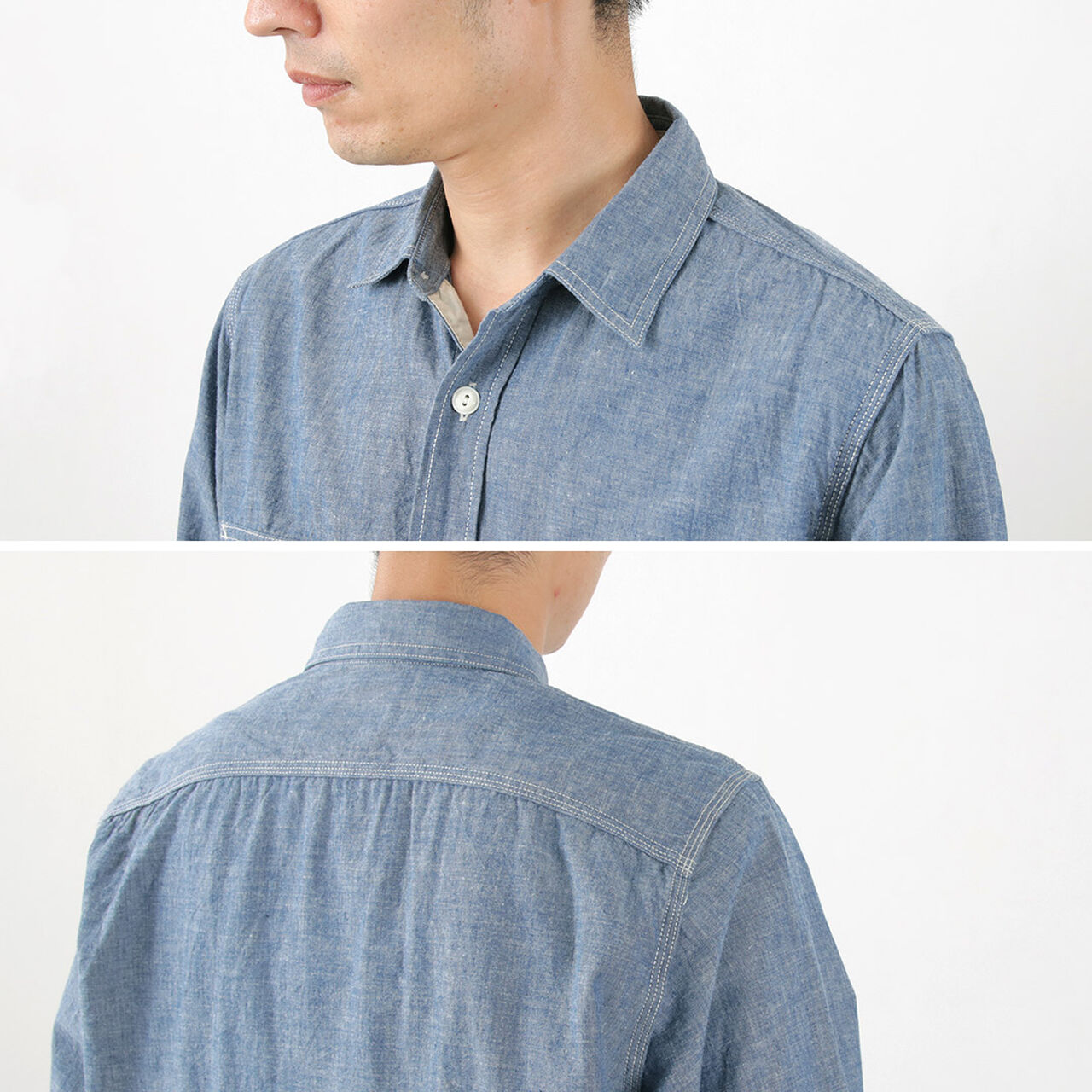 F3494 Chambray work shirt,, large image number 7