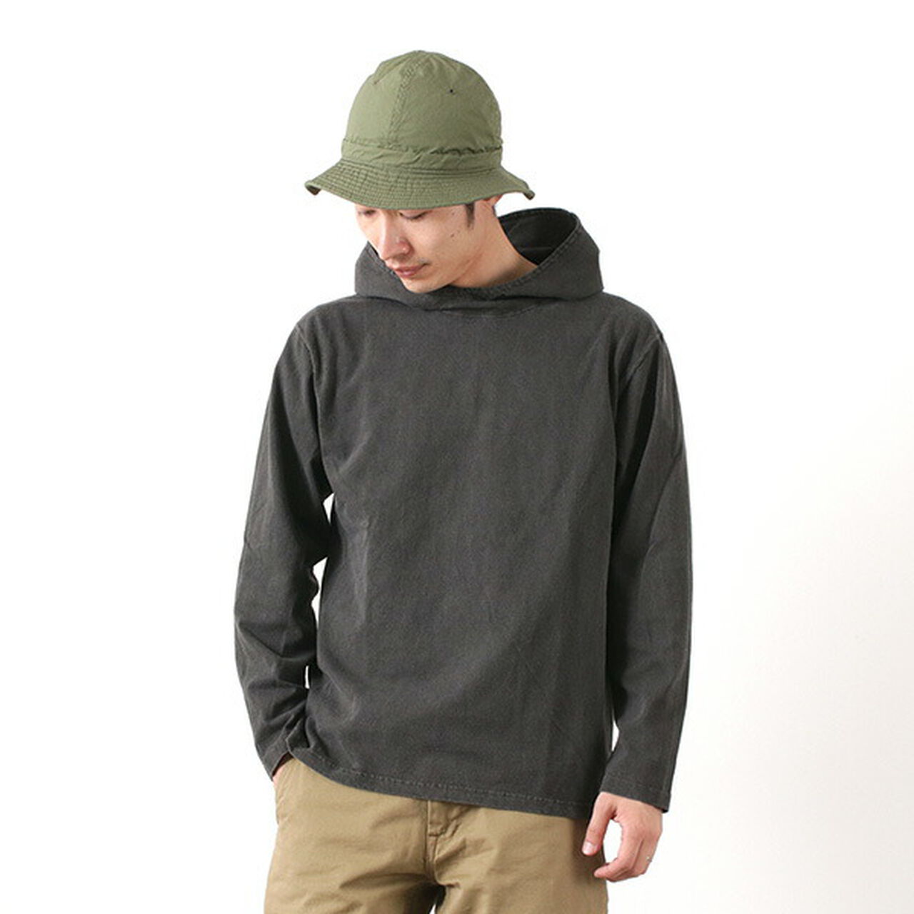 Pullover hooded T-shirt/long sleeves,, large image number 12