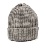 Short cotton knitted cap,Grey, swatch