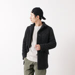 Airy Wool Chester Coat,Charcoal, swatch