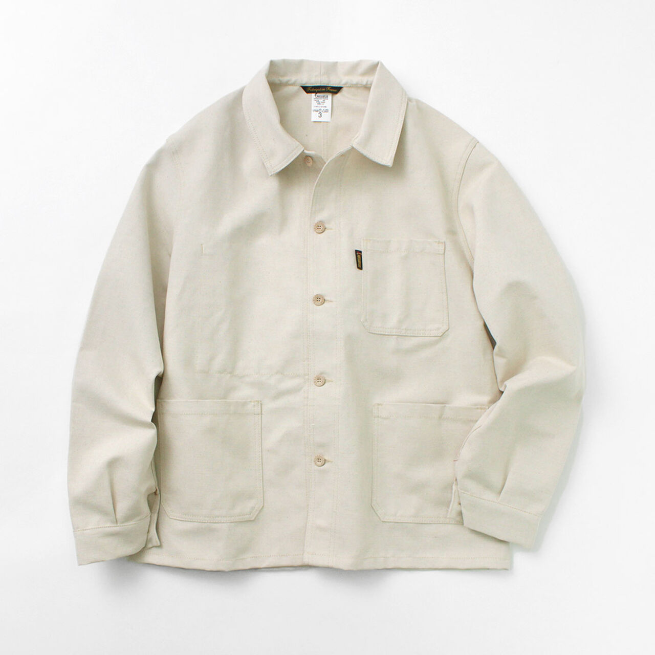Linen cotton coverall jacket,, large image number 0