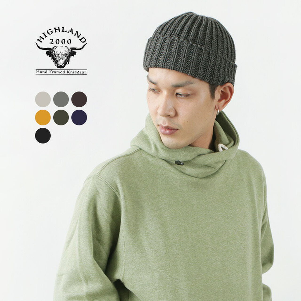 Very Short Merino Wool Knit Cap,, large image number 1