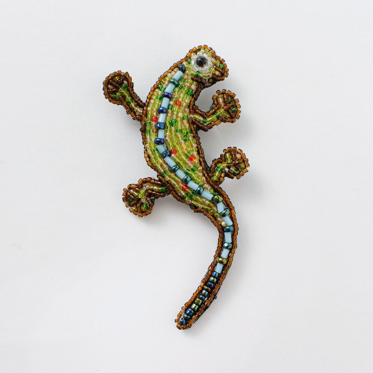 Beaded pin badge L,, large image number 0