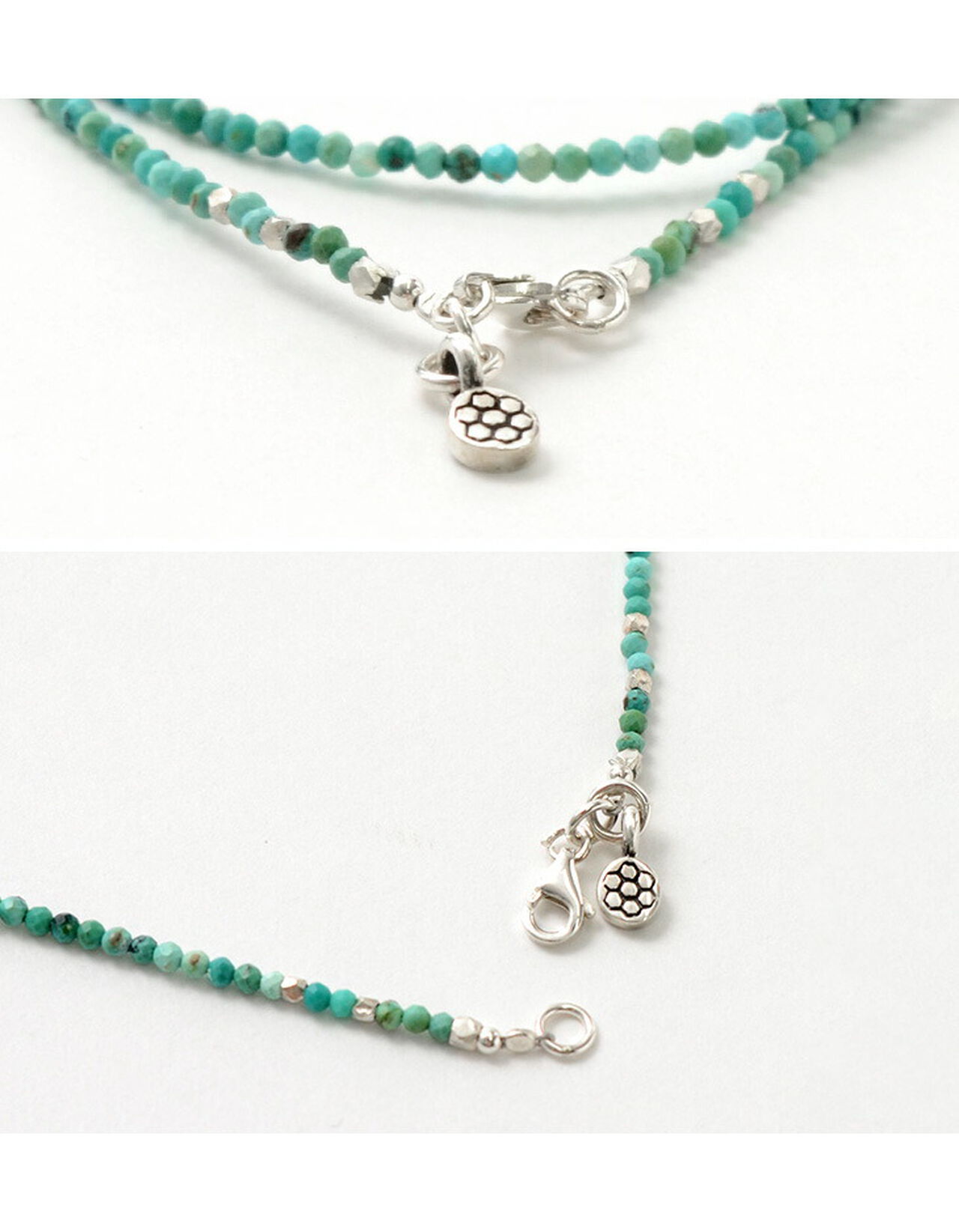 Turquoise 2mm Cut Beads Necklace / Anklet,, large image number 5