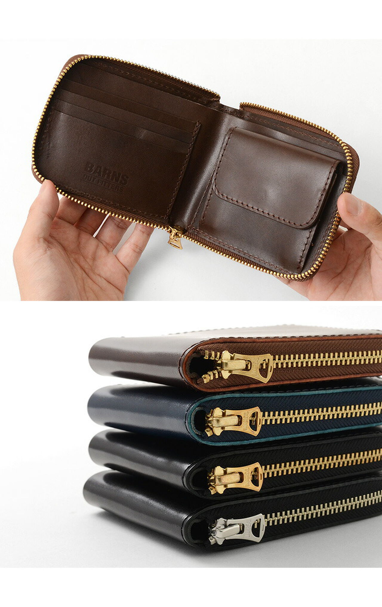 Special ordered color cordovan round zipper wallet,, large image number 7