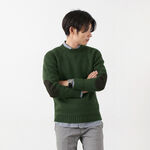 Randonor British Wool Crew Neck Sweater,Green, swatch